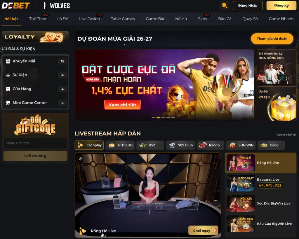 Debet - Nhà Cái Uy Tín Cá Cược Thể Thao & Casino