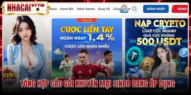 Tổng hợp các gói sin88 khuyến mại cùng mức nạp chi tiết